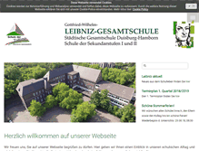 Tablet Screenshot of leibnizgesamtschule.de